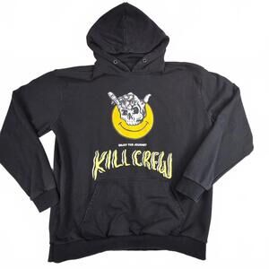Kill Crew Black Hoodie with Yellow Graphic